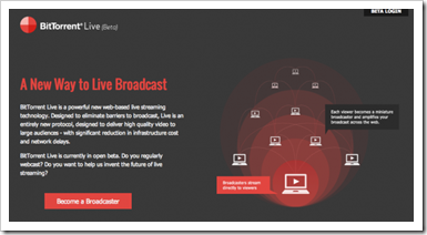 BitTorrent Live streaming servis
