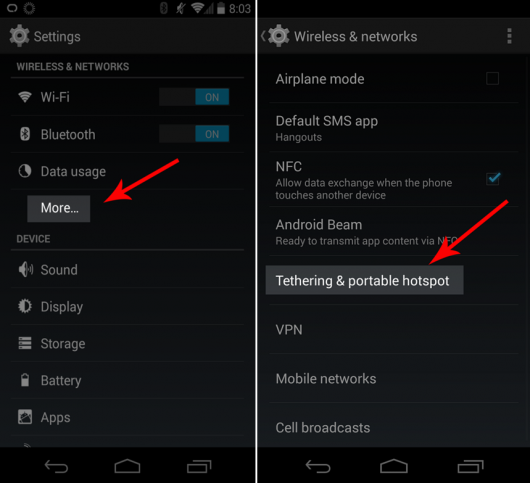 Kako napraviti Wi-Fi hotspot na vašem Android telefonu
